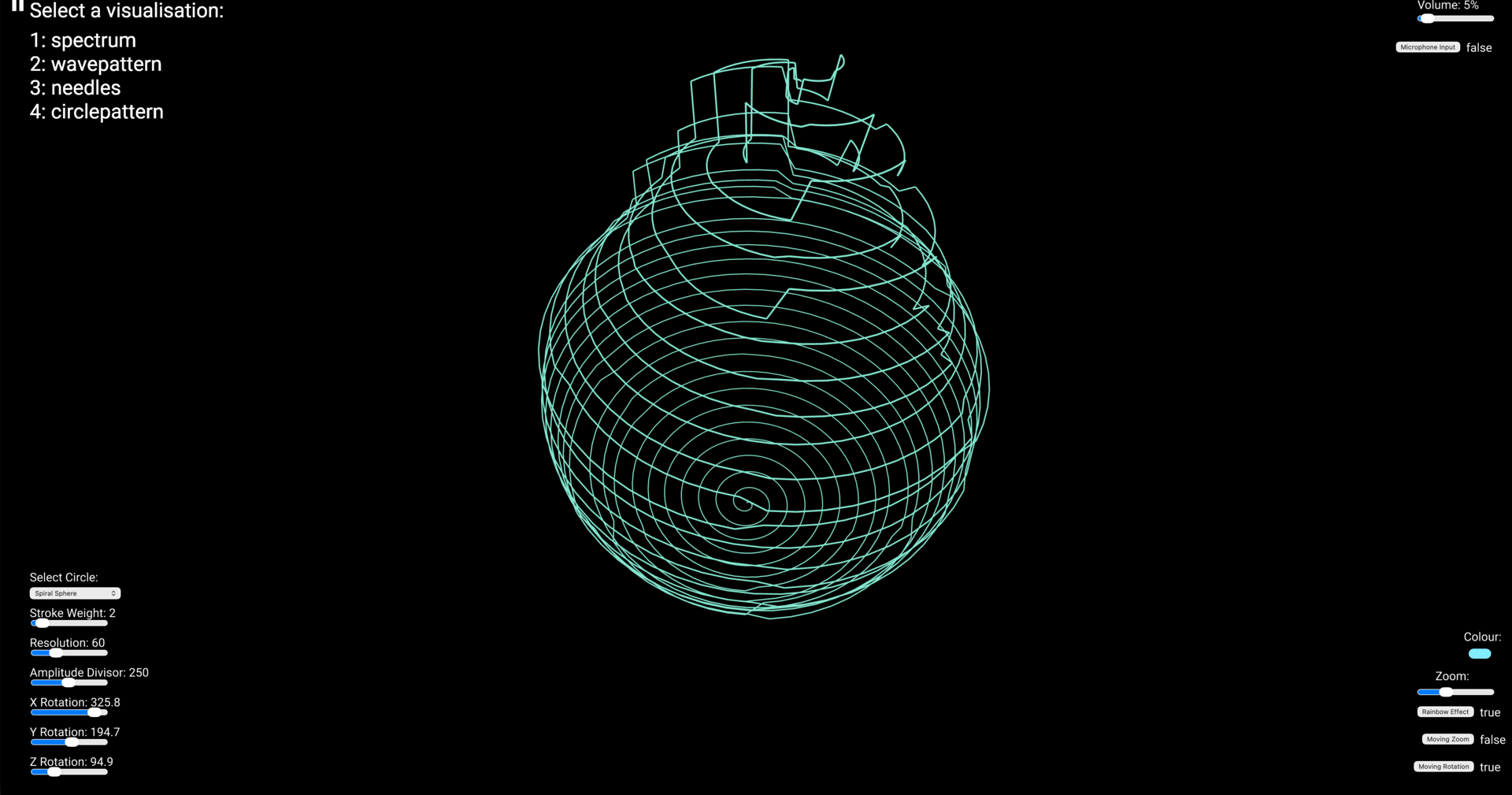 Dancing Sphere Sound Visualizer Preview